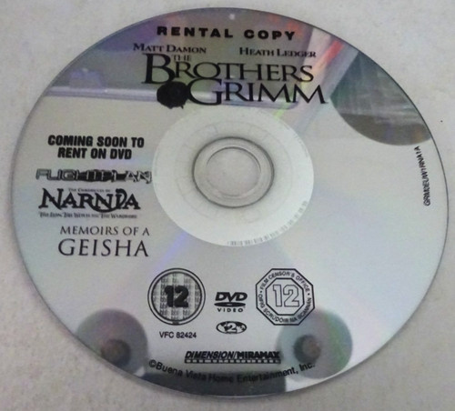 The brothers grimm dvd disc - the,